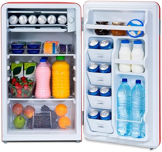 Frigobar Retrô, 95L Vermelho Rubi 110V Midea MRV10V1