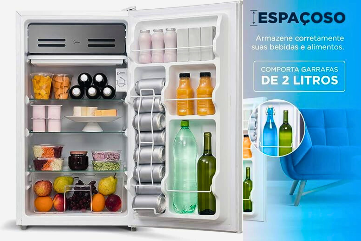 Frigobar Midea MRC10B2 93L Branco 220V – Review Completo