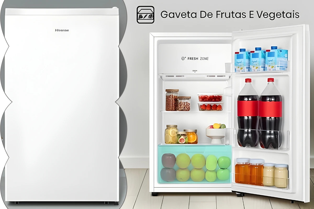 Frigobar Hisense 115 L Porta Reversível