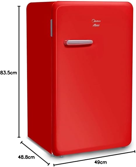 Frigobar Retrô Midea 95L Vermelho Rubi 220V