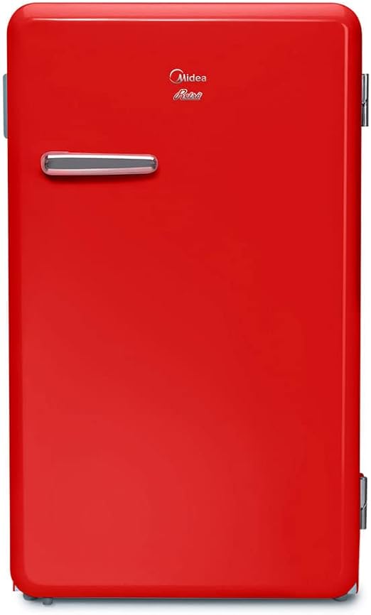 Frigobar Retrô Midea 95L Vermelho Rubi 220V