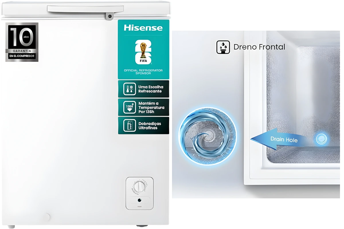 Freezer Horizontal Hisense 142L 220V