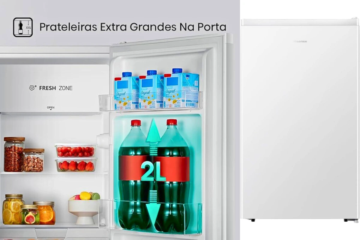 Frigobar Hisense 90l Porta Reversível